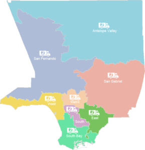 Los Angeles moving map